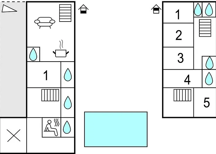 Holiday home Awesome In With Sauna